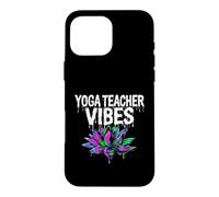 Yoga Teacher Vibes Dripping Lotus Flower Aesthetic Coque pour iPhone 16 Pro Max