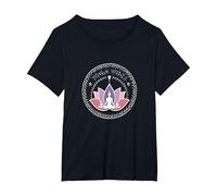 Yoga Vibes : Logo de méditation Zen Lotus pour Le Bien-être T-Shirt, Femme Grandes Tailles, Noir, 5X