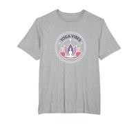Yoga Vibes : Logo de méditation Zen Lotus pour Le Bien-être T-Shirt, Homme Grandes Tailles, Gris Chiné, 2X Tall