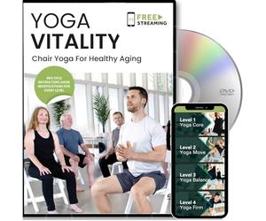 Yoga Vitality - Chair Yoga For Seniors, Older Adults, and Absolute Beginners | Made For Healthy Aging, Improved