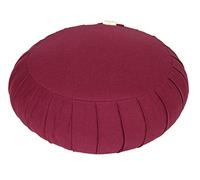 yogabox Coussin de méditation/Coussin de Yoga Zafu Basic avec Zip, Aubergine