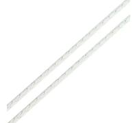 YOGAES 10 mètre/lot 3 4 mm Cordon en Cuir tressé pour Bracelets en Cuir Corde en Cuir pour la Fabrication de Bijoux de Collier à Faire soi-même-blanc-3mm, ZXV-PvlPI453-661y5AWPP31-5