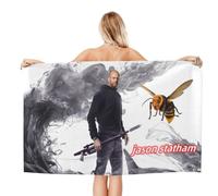 YOGAES Serviette de Plage Jason Statham,Serviette de Plage Enfants,Serviette de Plage XXL,Serviette de Bain Coton,Camping, (A1,70x140cm)