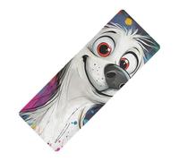 Yogamat imprimé chien dessin animé pour sol, caoutchouc naturel antidérapant, avec sac de transport tapete para ejercicio 180,3 x 66 cm