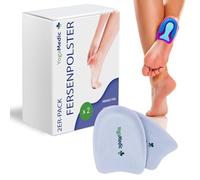 Yogamedic Semelles et protections pour fasciite plantaire - Taille unique, 2 paires - Coussinets de talon en gel pour fasciite plantaire - Coussinets de talon en mousse absorbant les chocs pour une