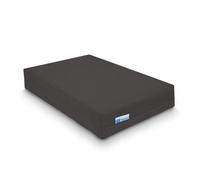 YOGAN Coussin de tête/protège-tête (2") pour yoga/pilates | Housse extérieure en coton biologique (amovible et lavable) | Housse intérieure avec garnissage en fibres recyclées | 30x20x5 cm (Gris