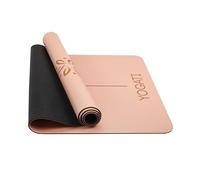 YOGATI® Tapis De Yoga Antidérapant en Caoutchouc Naturel | Tapis de Pilates portable avec une sangle de transport | Tapis de sport Fitness a la maison | Tapis Gym pour entrainement et exercise au sol