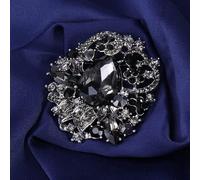 YOGAYE Crystal Classic All-Match Grand Verre Strass Broche Bijoux