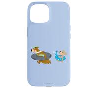 Yogi Bear Yogi and Boo Boo Going Swimming Coque pour iPhone 15