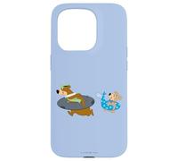 Yogi Bear Yogi and Boo Boo Going Swimming Coque pour iPhone 15 Pro
