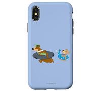 Yogi Bear Yogi and Boo Boo Going Swimming Coque pour iPhone X/XS