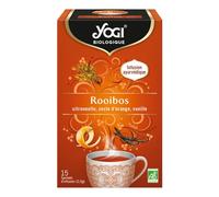 Yogi Biologique Rooibos, Infusion 100% Bio à l'Orange Et à La Vanille, 15 Sachets Thermosoudés Et Sans Agrafe, 1 Boîte 30g, 312116