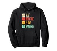 Yogi Breathe Flow Namaste Tapis de Yoga Sweat à Capuche