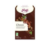 YOGI - Choco Bio - Infusion Épicée Avec Caféine - Mélange de Cacao, Réglisse & Cannelle - 17 Sachets