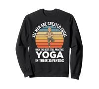Yogi pour 70e Anniversaire pour Papa, Yoga, fête des pères Sweatshirt