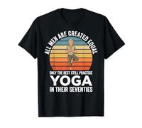 Yogi pour 70e Anniversaire pour Papa, Yoga, fête des pères T-Shirt