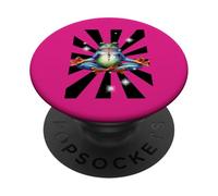 Yogi Retro Yoga Grenouille Om Méditation PopSockets PopGrip Adhésif