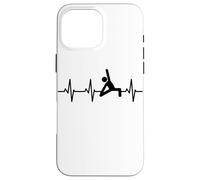 Yogi Stickfigures Pulse Line Yoga Exercise Coque pour iPhone 16 Pro Max