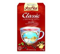 YOGI TEA Chaï Classic Bio - Infusion naturellement sans Caféine - Mélande de Cannelle, Cardamone & Gingembre - 17 sachets
