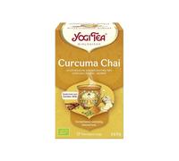 YOGI TEA Chai Curcuma Bio x17 - Infusion Épicée & Puissante - Curcuma, Cannelle, Gingembre & Épices Ayurvédiques - Saveur Intense & Bien-Être - 17 Sachets d’Infusion