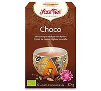 YOGI TEA Choco Bio - Cacao & Épices Chaï - Saveur Chocolatée Épicée - Bien-être & Moment Gourmand - 17 Sachets