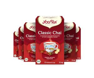 YOGI TEA Clarté d'Esprit, Tisane Bio avec Ginseng, Mélisse citronnée et Eucalyptus, Décaféiné, Pack de 6 tisanes Yogi, 6x17 sachets (102 sachets de thé)