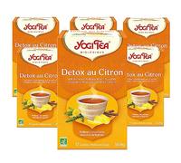 Yogi Tea - Detox au Citron, Infusion bio, Tisane Naturellement Sans Caféine, Mélange de Pissenlit, Réglisse, Zeste de Citron, 51 (3x17) Sachets de Thé