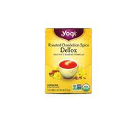 Yogi Tea, Détox, Épice de Pissenlit Torréfié, Sans Caféine, 16 Sachets de Thé, 0,85 oz (24 g)