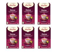 YOGI TEA, Detox, Infusion bio, Tisane Naturellement Sans Caféine, Mélange de Réglisse, Pissenlit et Cannelle, 102 (6x17) Sachets de Thé
