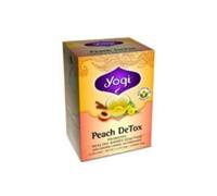 Yogi Tea, Détox Pêche, Sans Caféine, 16 Sachets de Thé, 1,12 oz (32 g)