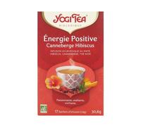 Yogi Tea Énergie Positive Canneberge Hibiscus Bio 17 sachets
