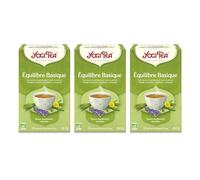 Yogi Tea - Équilibre Basique, Infusion Bio, Tisane Naturellement Sans Caféine, Mélange de Pissenlit, Ortie et Lavande, 51 (3x17) Sachets de Thé