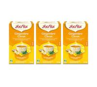 Yogi Tea - Gingembre Citron, Infusion Bio, Tisane Naturellement Sans Caféine, Mélange de Gingembre, Ecorce de Citron et Menthe Poivrée, 51 (3x17) Sachets de Thé