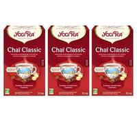 YOGI TEA, Gingembre, Infusion Bio, Tisane Naturellement Sans Caféine, Mélange de Gingembre et de Poivre Noir, 51 (3x17) Sachets de Thé