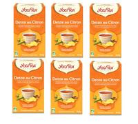 YOGI TEA, Ginkgo, Infusion bio, Tisane Naturellement Sans Caféine, Mélange de Ginkgo, Citronnelle et Verveine Odorante, 102 (6x17) Sachets de Thé