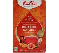 Yogi Tea Pour les Sens Bien-Être Naturel Bio 17 Sachets - Médecines naturelles - Pharmacie en ligne LaSante.net