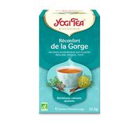 YogiTea Réconfort de la Gorge Infusion bio sans caféine Réglisse Fenouil Thym 17 sachets