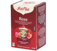 Yogi Tea Rose - Infusion ayurvédique bio aux pétales de rose et lavande Thé Instantané 17 pc(s)