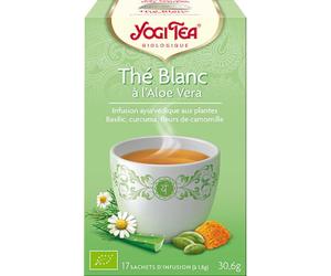 Yogi Tea Thé Blanc À L'Aloé Vera Bio 17 Sachets Infusion