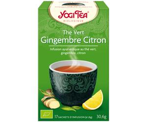 Yogi Tea Thé Vert Gingembre Citron 17 Sachets Infusion