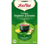 YOGI TEA Thé vert Gingembre Citron Mélange de thé vert ayurvédique, 17 sachets filtres
