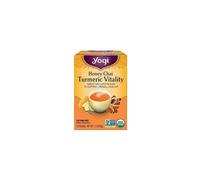 Yogi Tea, Vitalité Curcuma, Chai au Miel, Sans Caféine, 16 Sachets de Thé, 1,12 oz (32 g)