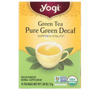 Yogi Thé, pur vert décaféiné, 16 pièces, l'emballage peut varier