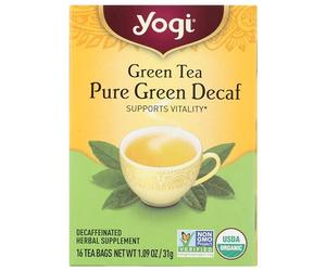 Yogi Thé, pur vert décaféiné, 16 pièces, l'emballage peut varier