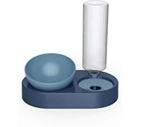 YOGIMOONI Double gamelle en polypropylène pour chien et chat - Bol amovible en forme de chat - Distributeur d'eau automatique - Distributeur d'eau pour animaux domestiques - Pour chiens, chats, chiots