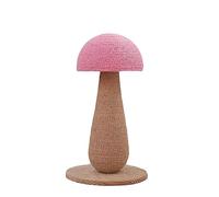 YOGISU Griffoir pour chats en corde de sisal - sûr, résistant à l'usure, sans débris - jouet vertical pour affûter les griffes, fournitures et jouets (M, rose)