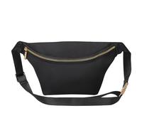 YogoRun Sac Banane en Nylon pour Femme, Noir, Large, Tendance