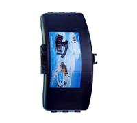 YOGOTEU Boîte de rangement portable pour articles de pêche, ceinture de pêche, accessoires de pêche, organiseurs pour leurres, appâts, hameçon, noir