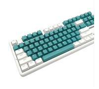 YOGOTEU Lot de 117 touches de clavier mécanique 61, 64, 68, 84, 87, 96, 980, bicolore blanc, vert, profil OEM