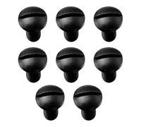 YOGOTEU Lot de 8 vis fendues CNC de rechange pour poignées 1911 modèle 416 en acier inoxydable - Noir